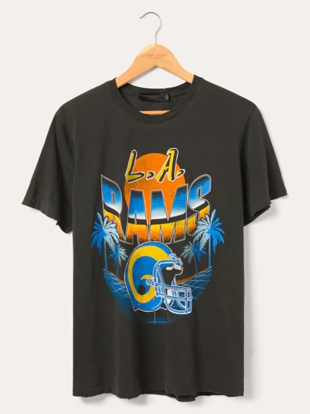Junk Food Los Angeles Rams Sunset Vintage Tee L